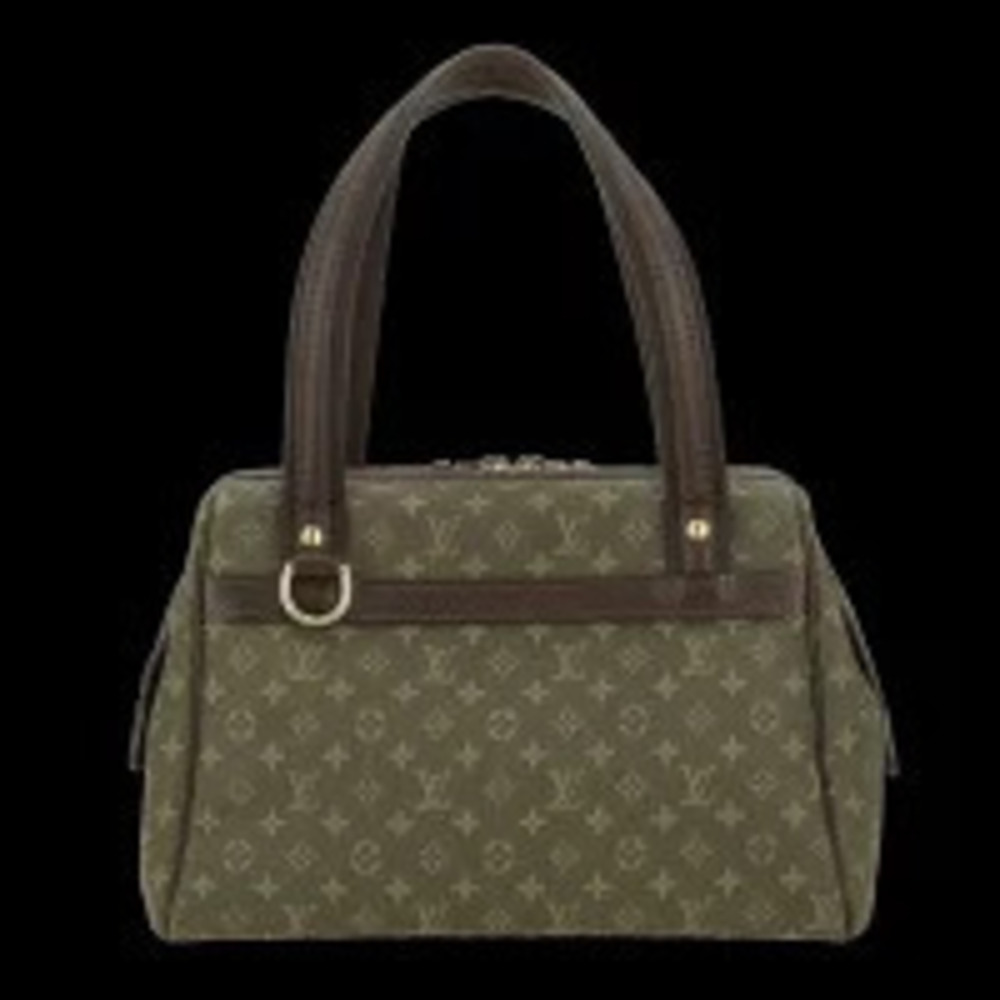 Louis Vuitton Josephine Monogram Handbag Canvas Leather Khaki Green